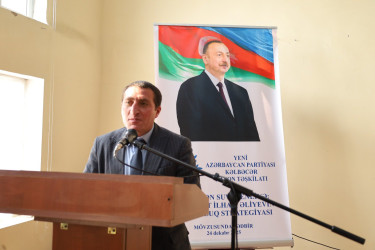 Yeni Azərbaycan Partiyası Kəlbəcər rayon təşkilatı tərəfindən 24 dekabr 2025-ci il tarixində “Zəfərdən suverenliyə: Prezident İlham Əliyevin quruculuq strategiyası” mövzusunda tədbir keçirilib.