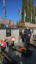 Şəhid Məhəmmədli İsmayıl Mahir oğlunun məzarı və ailəsi ziyarət edilib.