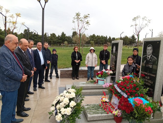 Şəhid polkovnik-leytenant Cəfərov Zaur Hüseyn  oğlunun ailəsi və məzarı ziyarət edilib.
