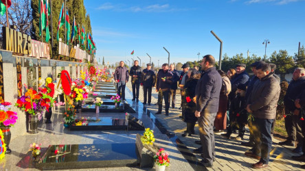 Şəhid Hüseynov Mirzə Xəlifə oğlunun ildönümündə məzarı ziyarət edilib.