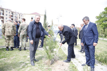 “Şəhərsalma və Memarlıq İli” çərçivəsində Kəlbəcər  Rayon İcra Hakimiyyətinin  təşkilatçılığı ilə ağacəkmə aksiyası  həyata keçirilib.