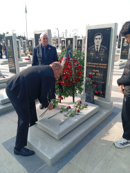 Vətən Müharibəsi Qəhrəmanı,şəhid Anar Əliyevin ailəsi və məzarı  ziyarət edilib