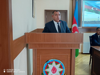 “Şəhərsalma və Memarlıq  ili”çərçivəsində 18 oktyabr-Müstəqilliyin Bərpası Gününə həsr olunmuş “Müstəqilliyimiz, əbədidir, daimidir,dönməzdir”mövzusunda tədbir keçirilib