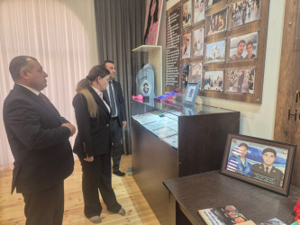 Milli Qəhrəman Hökümə Əliyevanın ailəsi ziyarət edilib.