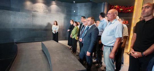 27 Sentyabr – Anım Günü ilə əlaqədar Gəncə Memorial Kompleksi ziyarət edilib