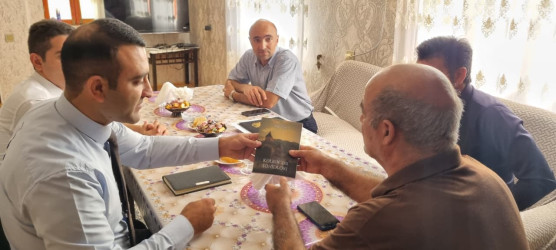 27 sentyabr “Anım Günü” ilə əlaqədar şəhid Mönsümzadə Orxan Səfiyar  oğlunun ailəsi ziyarət edilib.