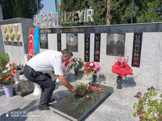 Şəhid Əliyev Arif Ağalar oğlunun məzarı ziyarət edilib.