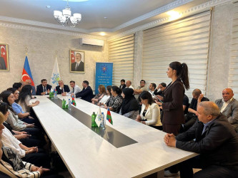 Yeni Azərbaycan Partiyası Kəlbəcər Rayon Təşkilatı tərəfindən “Şəhərsalma və Memarlıq İli” çərçivəsində 15 İyun – Milli Qurtuluş Gününə həsr olunmuş “Milli Qurtuluşdan Zəfərə Aparan Yol” mövzusunda tədbir keçirilib.