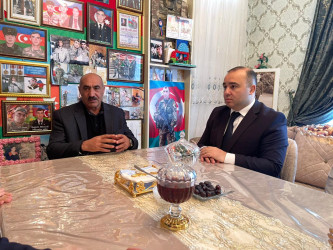 Kəlbəcər rayon İcra Hakimiyyətinin başçısı Azər Qocayev və Kəlbəcər rayon Prokuroru İlkin İsmayılov şəhid Məmmədov Elşən Dağıstan oğlunun ailəsini ziyarət edib.