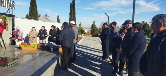 Lokal antiterror əməliyyatı  zamanı şəhid olmuş Mehtiyev Şəhriyar Mübariz oğlunun ad günündə məzarı ziyarət edilib.